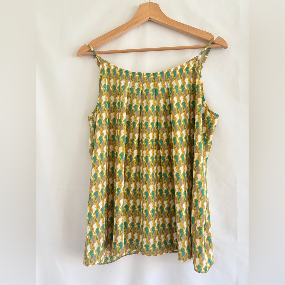 Seahorses Beautiful Blouse Thin Strap Ocean Pattern Patterned Fish Underwater